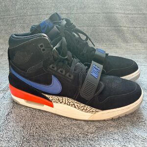Nike Air Jordan Legacy 312 Knicks Black Orange Blue Men's Size 10 AV3922-048